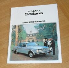 Volvo 240 & 260 Series Brochure 1979-1980 inc 242GT 262C 264 GL - US Market