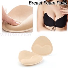 1Pair 3D Lift Up Sponge Bra Pads for Bikini Women Underwear Bra Inserts Pad