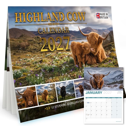 Wall calendar 2027 - 2027, highland
