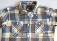 Cushman Check / Plaid Flannel Shirt LOT 25303 Col 2 - Medium - Throat Latch