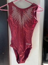 Red Quatro Women’s Gymnastics Leotard Size 32 Brand New Condition Barely Worn