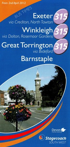Stagecoach devon route - stagecoach, 315