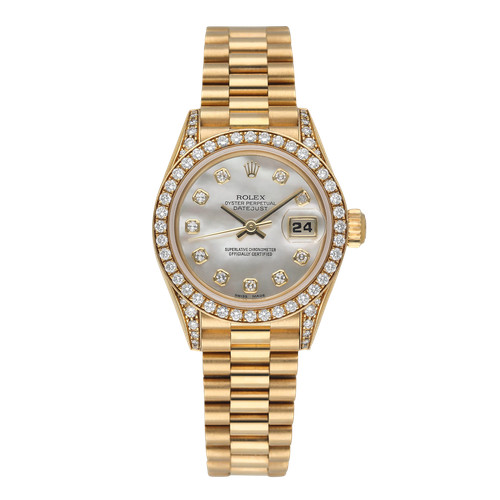 Rolex datejust 69158 diamond - rolex,