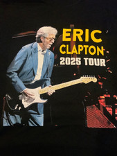 ERIC CLAPTON ROYAL ALBERT HALL 2025 TOUR NEW BLACK T-SHIRT SIZE MEDIUM