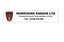 MORRISONS GARAGE LTD FALKIRK Replica Dealer Sticker for Rover 200 400 600 800