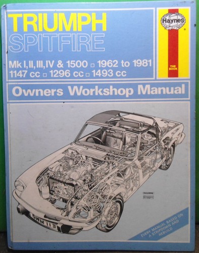 Haynes manual triumph spitfire - manual,