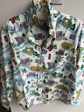 Boden Women's Button-Up Shirt London Landmarks, UK, Size 12