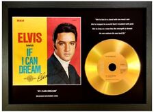 ELVIS PRESLEY 'IF I CAN DREAM' SIGNED GOLD DISC COLLECTABLE GIFT MEMORABILIA