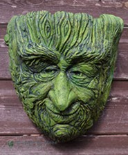 Green man wall planter 'Old