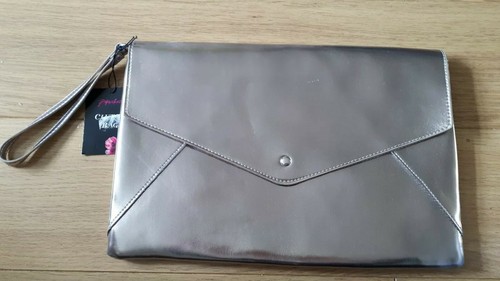 Paperchase bag metallic clutch - paperchase,
