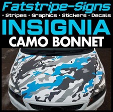 to fit VAUXHALL INSIGNIA CAMO BONNET GRAPHICS STICKERS STRIPES DECALS VXR OPEL