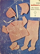 Vintage Knitting Patterns - Robin #1190 - Smart Baby Set - Fair Condition