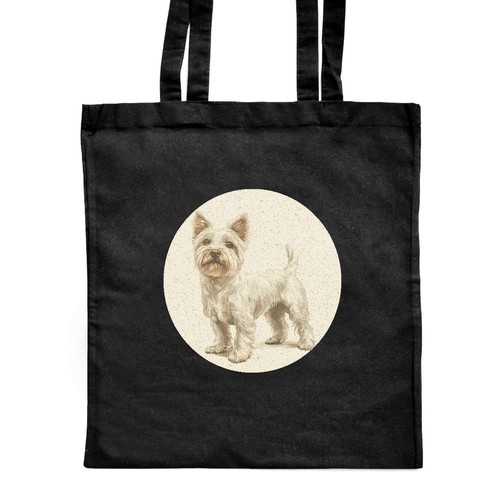 Westie dog standing shopping - standing',