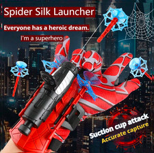 Spiderman Web Shooter Kids Toy Cosplay Launcher Spider Silk Glove Wrist Launcher