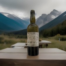 Antique Bottle With Peterhead Label - Finest Jamaica Rum - John M Thompson