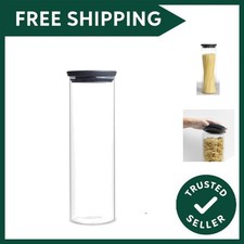 Glass Stackable Tall Jar