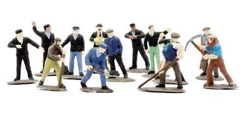 Workmen model railway - model, figures