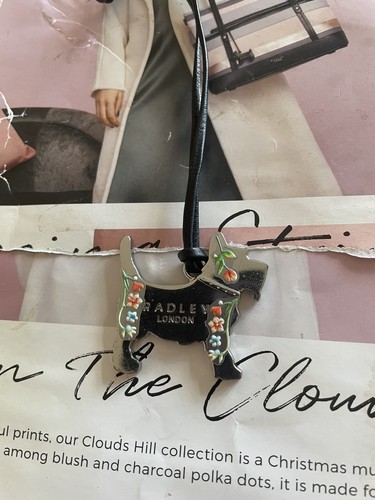 Radley london silver metal dog - london,