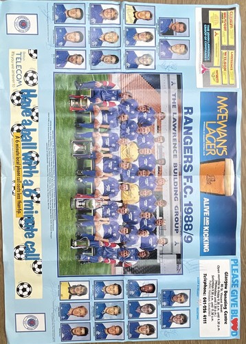 Rangers 1988 1989 signed - rangers, 1988-1989