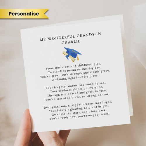 Personalised graduation - personalised,