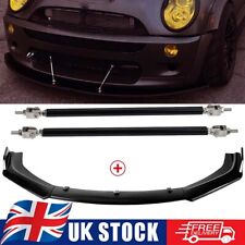 Front Bumper Lip Splitter Spoiler+Strut Rods For Mini Cooper S R53 R55 R56 F56 #