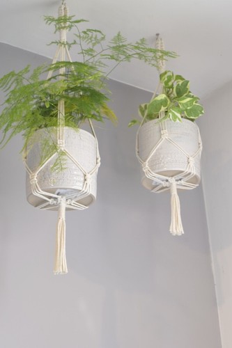 Macrame plant hanger indoor - macrame,