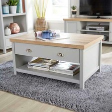 Coffee Table 2-Drawer Grey