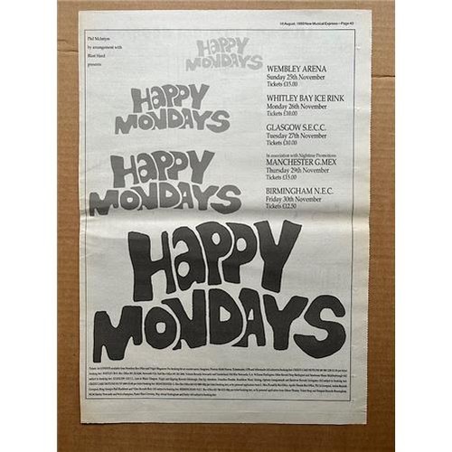 Happy mondays 1990 tour - mondays,