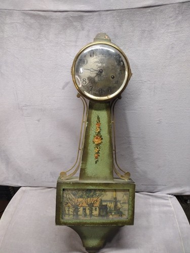 Antique ingraham banjo clock - antique,