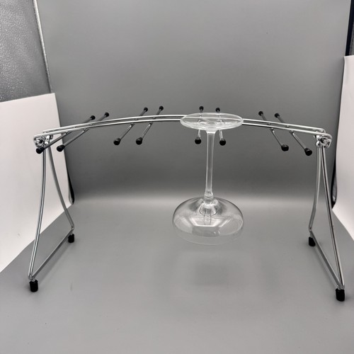 Chrome wine glass holder - wine,