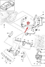 PORSCHE CAYENNE 92A Engine Coolant Hose 958.106.357.20 95810635720 NEW