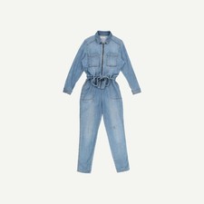 Hush Womens Blue Cotton/Elastane Jumpsuit Size 6