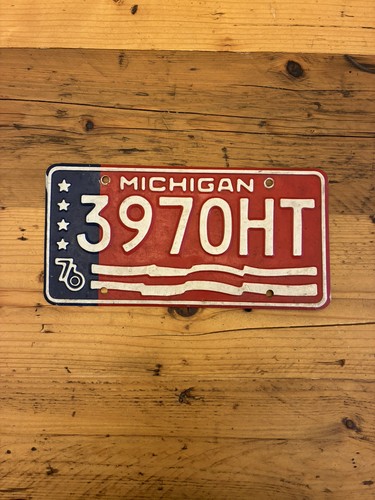 Vintage michigan license - michigan,