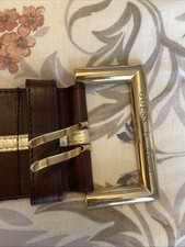 Guess Belt Real Leather In Brown