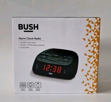 BUSH Dual Alarm Sleep Timer Large  Display Clock Radio with FM/AM and Snooze
