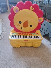 Fisher-Price Lion keyboard toy with sound effects Yellow