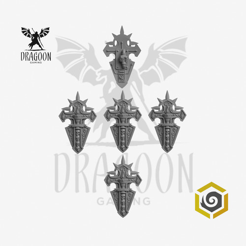 Crimson lords shields - crimson,