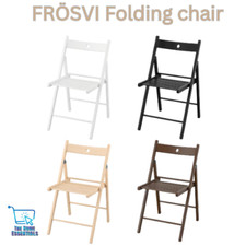 New IKEA FRÖSVI Folding Chair White Home Kitchen Dinning Durable Multicolour
