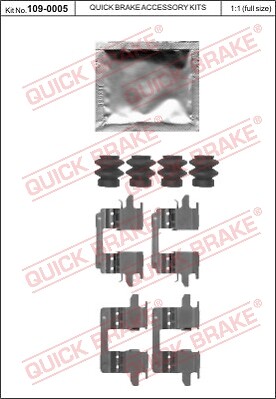 Accessory kit disc brake pads - disc,