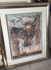 Graham Illingworth Framed Silk Screen Print  ‘Falling Angel’ 