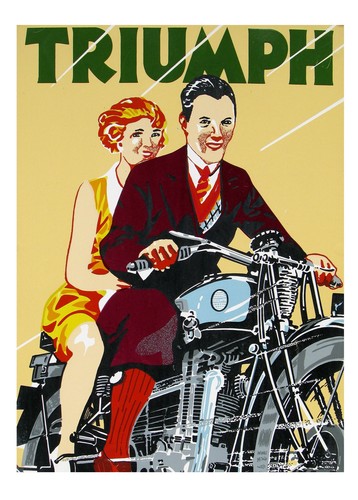 Triumph motorbikes vintage old - triumph,