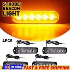 New 4*12V 24V 6 LED Amber