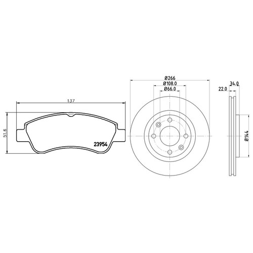 Don front brake discs pads - don,