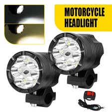 2Pcs Motorcycle LED Headlight