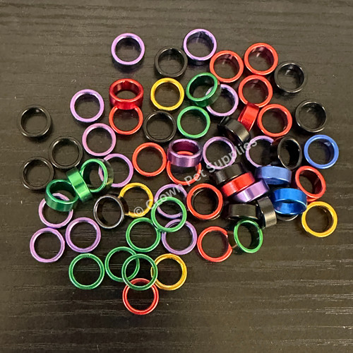 Aluminium 8mm leg rings band - 8mm,