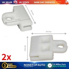 2x Door Glass Window Track