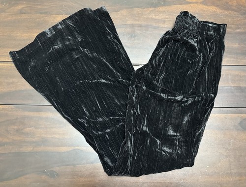 Zara black velvet trousers - zara,