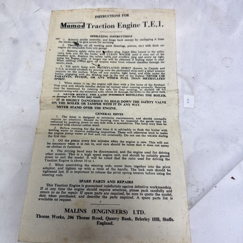 1960s mamod te1 traction - te1,