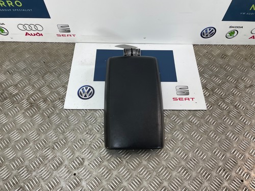 Audi black leather armrest - a6,