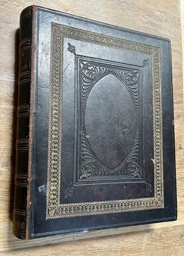 Leather bound with gold altar - with, gold,